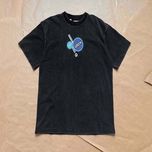 Gallery Dept. Geometric Figures and Portrait Print Short Sleeve Black